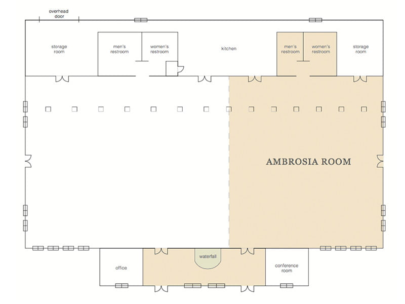 The Ambiance - Ambrosia Room Layout